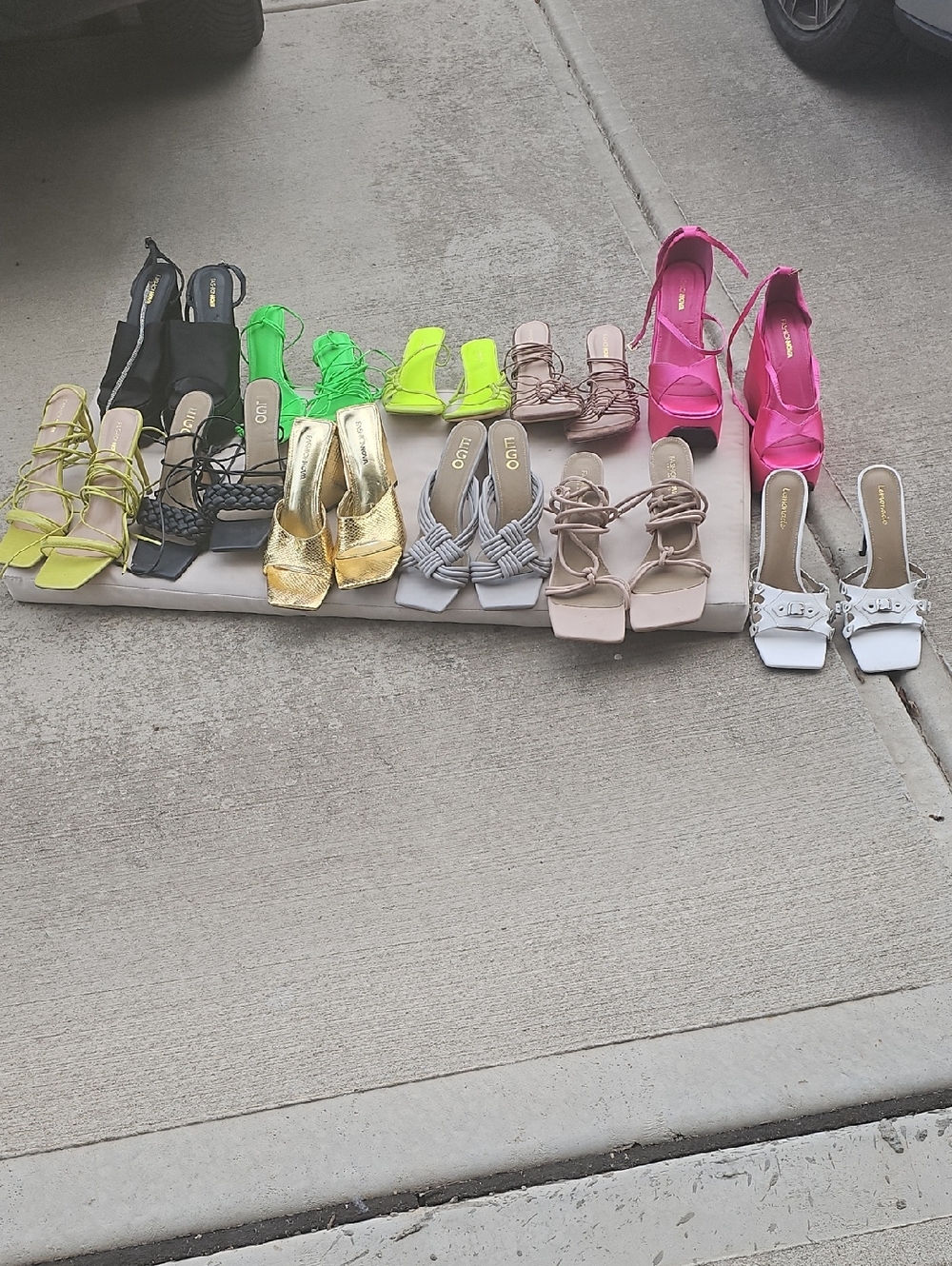 Mixed Women's Heels - BUNDLE DEAL - Neon, Gold, Black, Pink, Nude, White